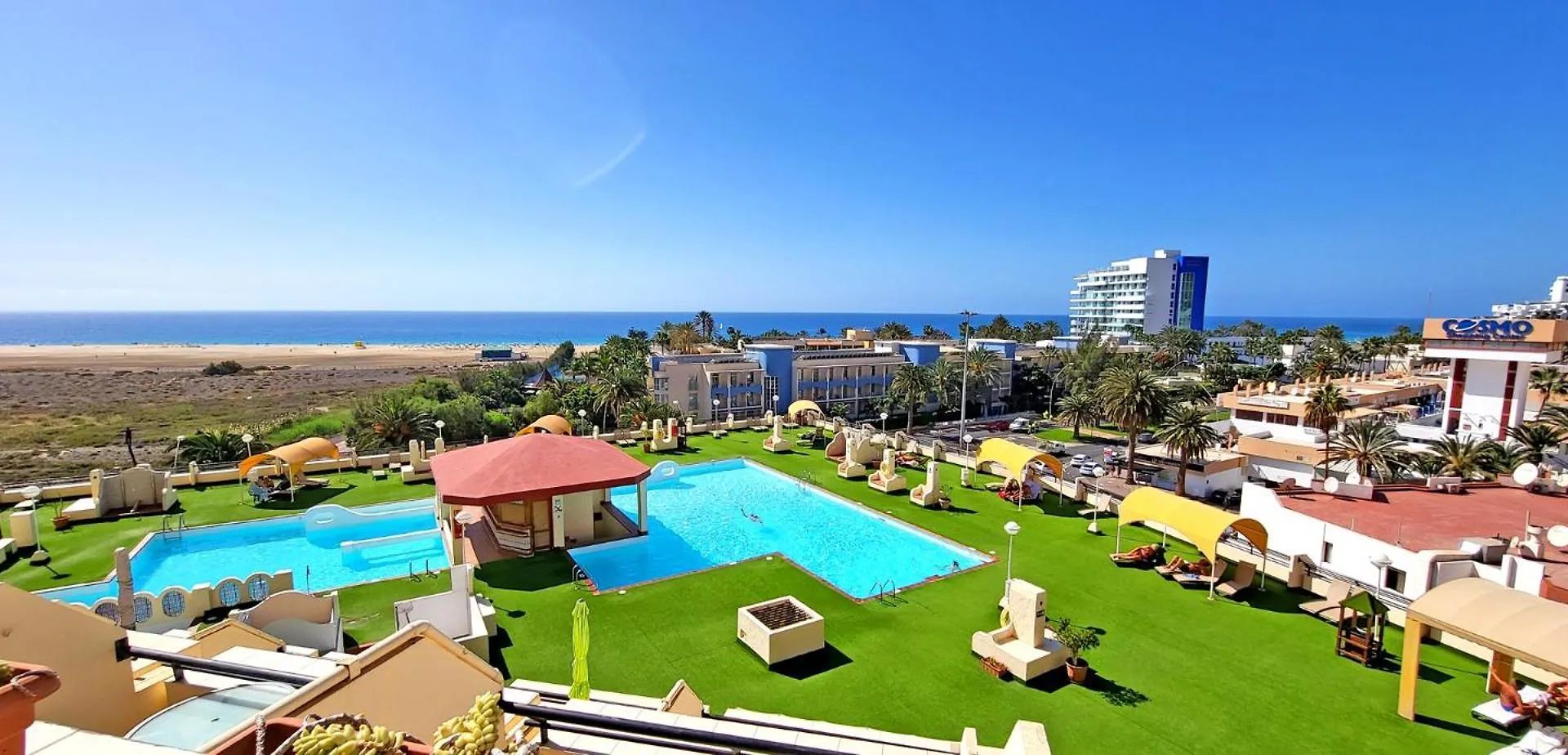 Apartment Ferienwohnung Sol, Morro Jable, Meerblick, Klimaanlage, Pool